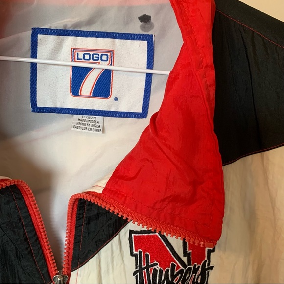 Nebraska Cornhuskers vintage 7 Logo windbreaker coat - Picture 2 of 4